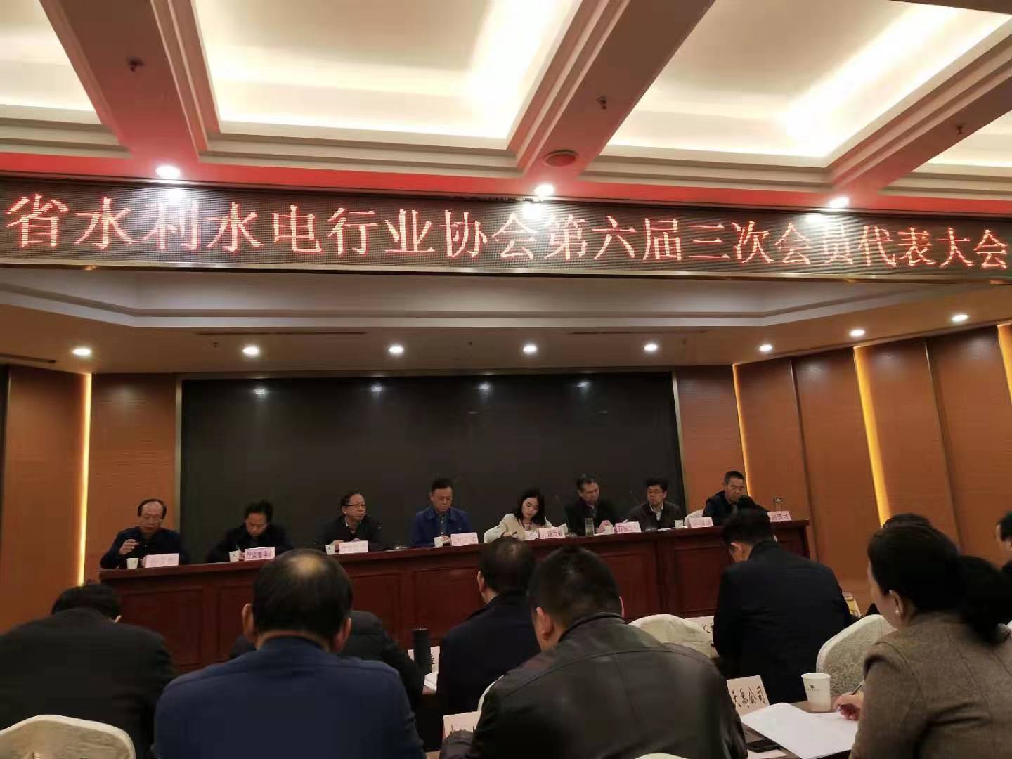 湖北省水利水电行业协会第六届三次会员代表大会